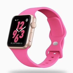 Apple watch band 44mm Silicone iwatch band 49mm Watch Strap 42mm Pink Band